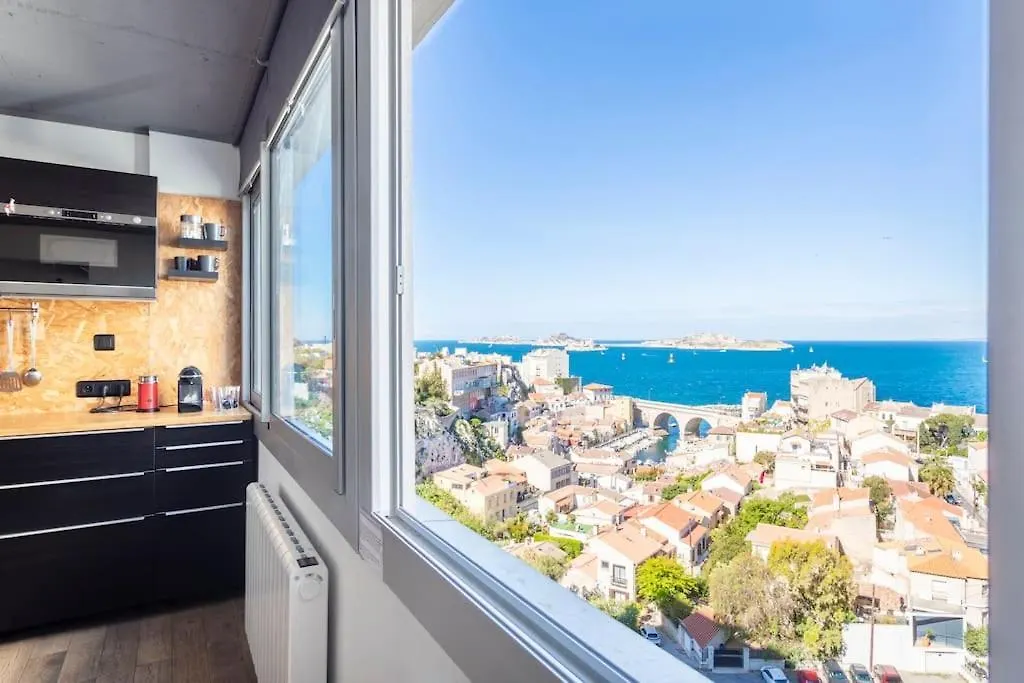 Dream Ocean View With Balcony Close To Beach Marseille 0*,  Frankrig