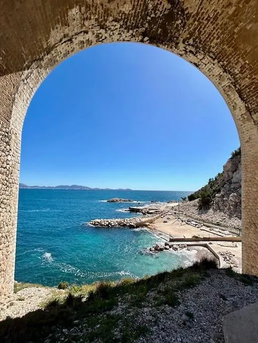 Dream Ocean View With Balcony Close To Beach Marseille Frankrig