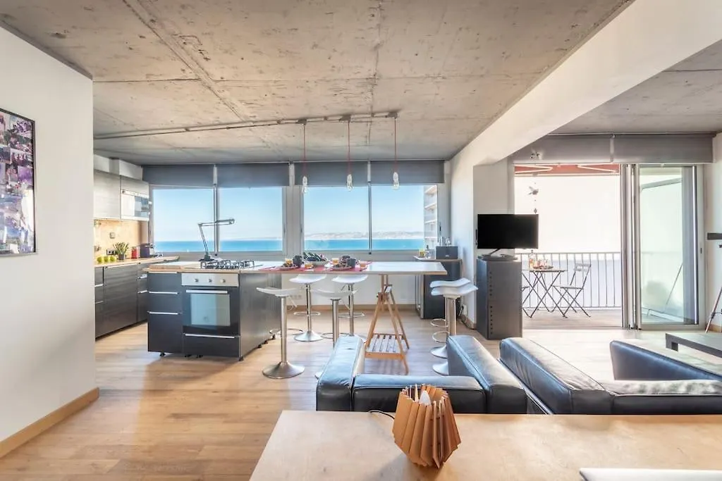 Dream Ocean View With Balcony Close To Beach Marseille