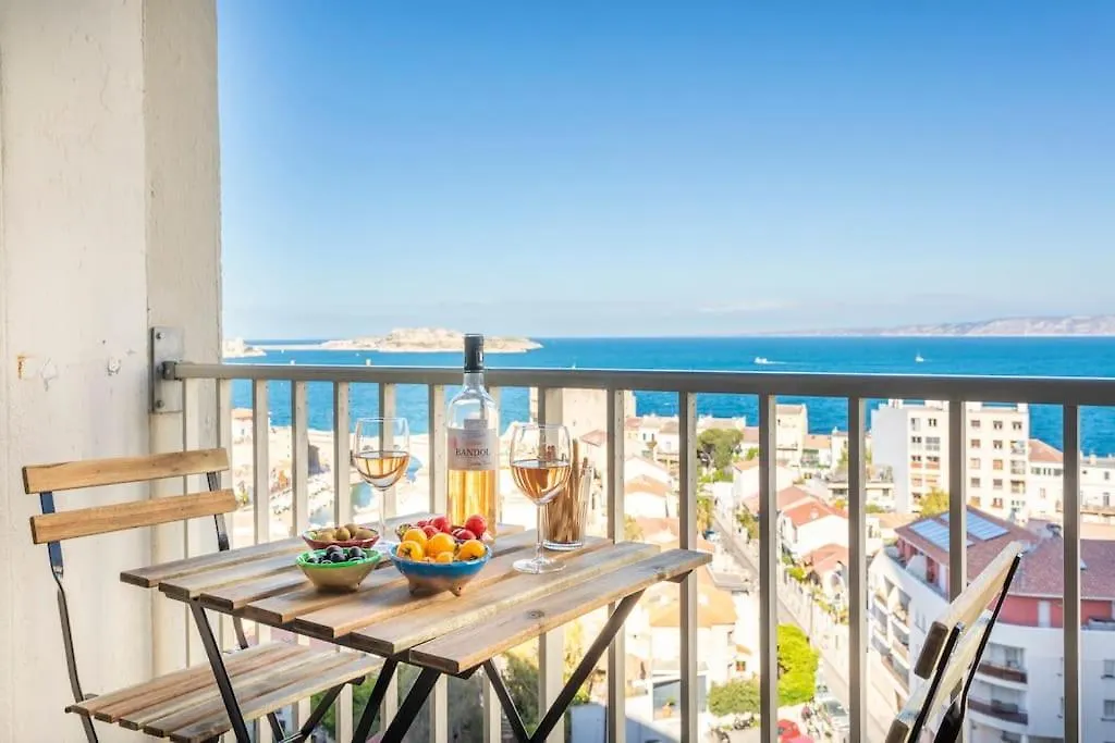 Dream Ocean View With Balcony Close To Beach Marseille