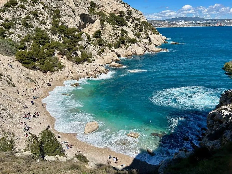 Dream Ocean View With Balcony Close To Beach Marseille 0*,  Francie