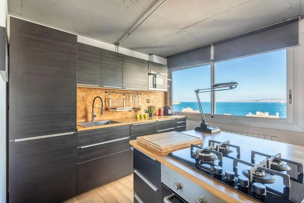 Dream Ocean View With Balcony Close To Beach Marseille Apartmán